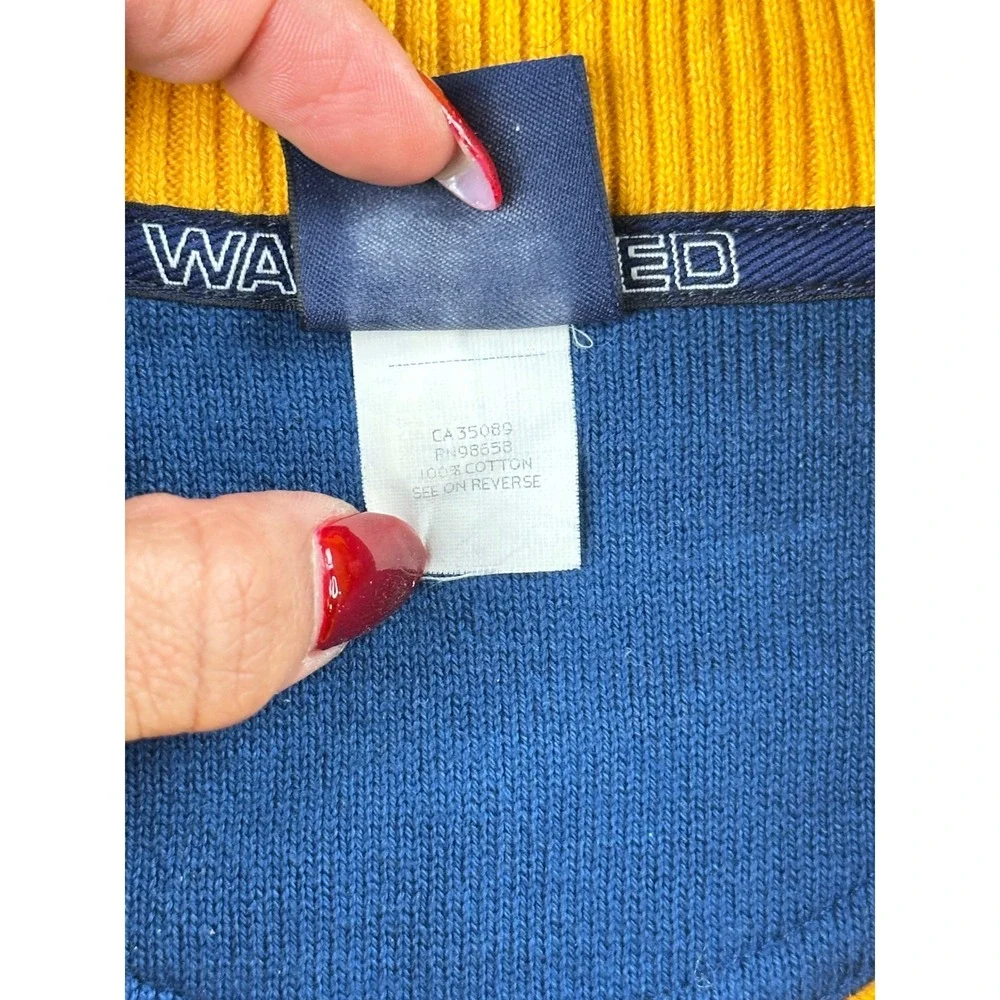 Paul & Shark Yachting Sweater Mens M Quarter Zip Yellow Watershed 100%‎ Cotton